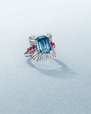 EXCEPTIONAL COLOURED DIAMOND, DIAMOND AND RUBY BALLERINA RING, MOUNTED BY BOUCHERON - photo 3