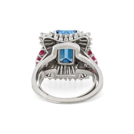 EXCEPTIONAL COLOURED DIAMOND, DIAMOND AND RUBY BALLERINA RING, MOUNTED BY BOUCHERON - photo 7