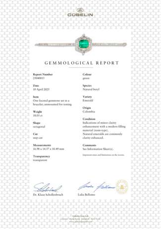 SUITE OF EMERALD AND DIAMOND JEWELLERY - Foto 5