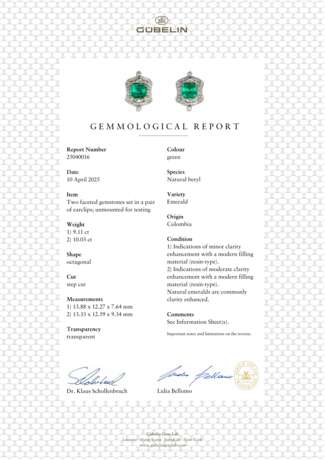SUITE OF EMERALD AND DIAMOND JEWELLERY - Foto 6