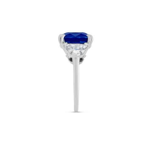 RARE HARRY WINSTON SAPPHIRE AND DIAMOND RING - photo 5