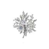 EXCEPTIONAL BULGARI COLOURED DIAMOND AND DIAMOND `EN TREMBLANT` BROOCH - photo 1