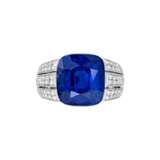 EXCEPTIONAL CARTIER SAPPHIRE AND DIAMOND RING - Foto 5