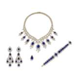 GRAFF SUITE OF SAPPHIRE AND DIAMOND JEWELLERY - photo 1