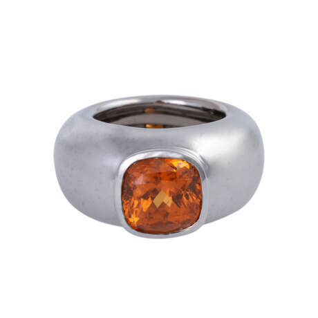 Ring mit orange-braunem Granat - photo 1