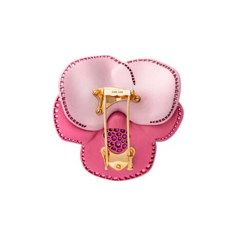 JAR SPINEL, AMETHYST AND DIAMOND `PANSY` BROOCH - photo 3