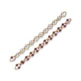JAR PAIR OF RUBY AND DIAMOND BRACELETS / NECKLACE - photo 1