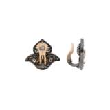 JAR COLOURED DIAMOND, SAPPHIRE AND DIAMOND `FLEUR DE LYS` EARRINGS - фото 3