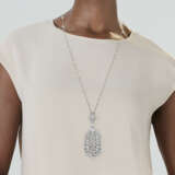CARTIER EARLY 20TH CENTURY DIAMOND PENDANT - фото 2