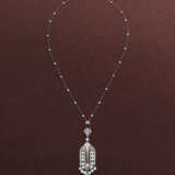 CARTIER EARLY 20TH CENTURY DIAMOND PENDANT - фото 3