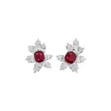 PEDERZANI RUBY AND DIAMOND EARCLIPS - фото 1