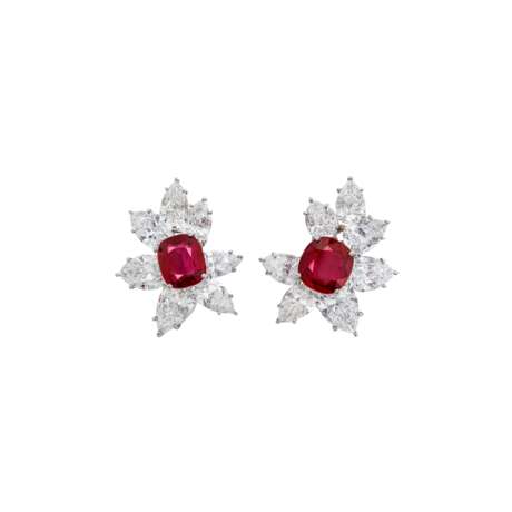 PEDERZANI RUBY AND DIAMOND EARCLIPS - фото 1