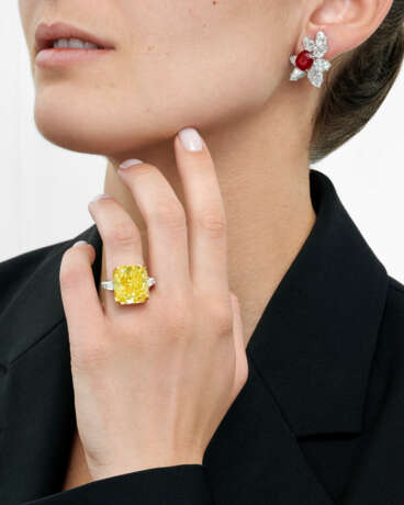 PEDERZANI RUBY AND DIAMOND EARCLIPS - фото 2