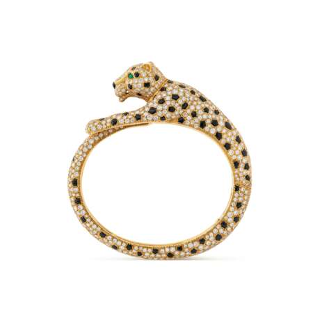 CARTIER DIAMOND, ONYX AND EMERALD `PANTH&#200;RE` BANGLE - photo 4
