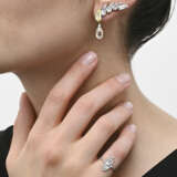 JAR COLOURED NATURAL PEARL, DIAMOND AND COLOURED DIAMOND EARCLIPS - фото 2