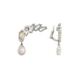 JAR COLOURED NATURAL PEARL, DIAMOND AND COLOURED DIAMOND EARCLIPS - фото 3