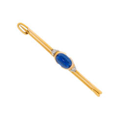 EARLY 20TH CENTURY SAPPHIRE AND DIAMOND BROOCH