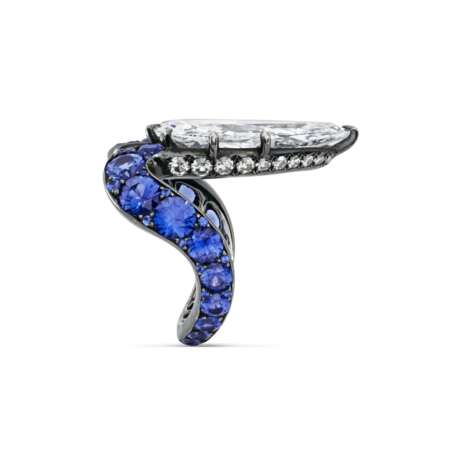 JAR DIAMOND AND SAPPHIRE RING - Foto 4