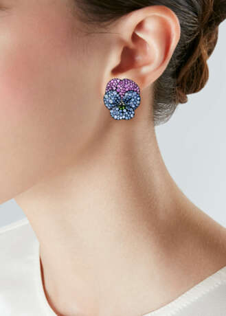 JAR MULTI-GEM `PANSY` EARRINGS - photo 2