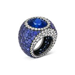 JAR SAPPHIRE AND DIAMOND RING