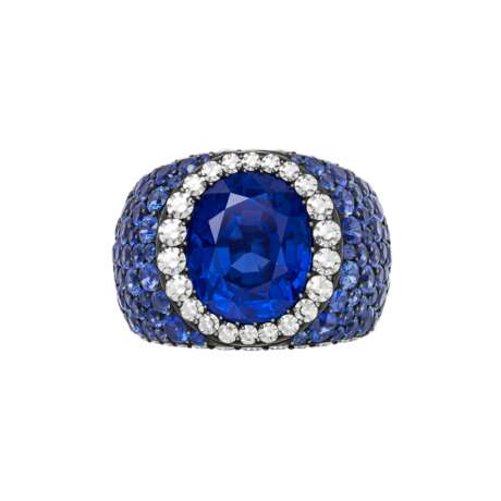 JAR SAPPHIRE AND DIAMOND RING - Foto 3