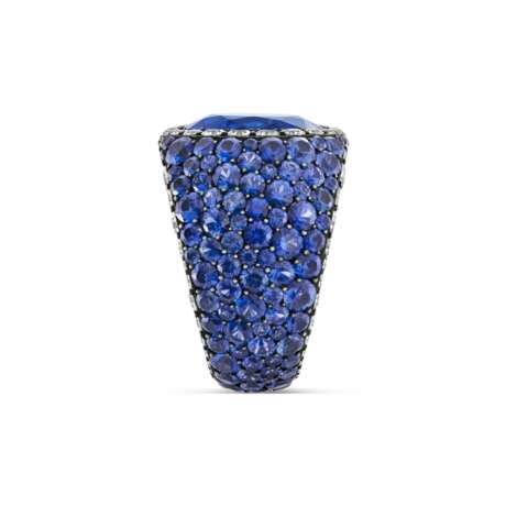 JAR SAPPHIRE AND DIAMOND RING - Foto 4