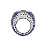 JAR SAPPHIRE AND DIAMOND RING - Foto 5