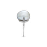 EARLY 20TH CENTURY NATURAL PEARL AND DIAMOND RING - photo 4