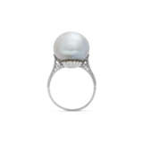 EARLY 20TH CENTURY NATURAL PEARL AND DIAMOND RING - photo 5