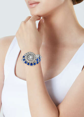 MID-20TH CENTURY SAPPHIRE AND DIAMOND BRACELET - photo 2