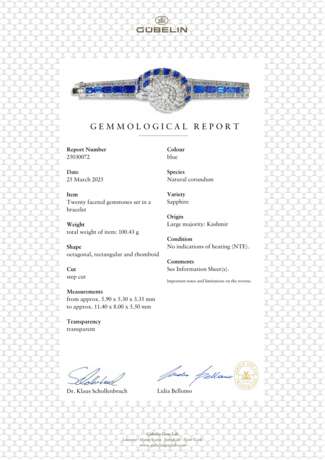 MID-20TH CENTURY SAPPHIRE AND DIAMOND BRACELET - photo 5
