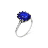 SAPPHIRE AND DIAMOND RING - Foto 1