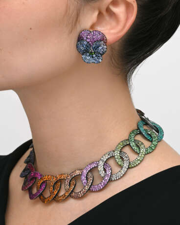 JAR MULTI-GEM CHAIN NECKLACE - фото 3