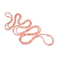 JAR CORAL, PINK OPAL AND DIAMOND SAUTOIR