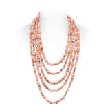 JAR CORAL, PINK OPAL AND DIAMOND SAUTOIR - photo 3