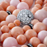 JAR CORAL, PINK OPAL AND DIAMOND SAUTOIR - photo 4