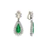 BULGARI EMERALD AND DIAMOND EARRINGS - photo 3