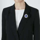 SAPPHIRE AND DIAMOND BROOCH / PENDANT - photo 2