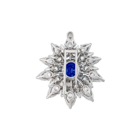 SAPPHIRE AND DIAMOND BROOCH / PENDANT - photo 4