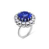 SAPPHIRE AND DIAMOND RING - photo 1