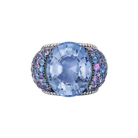 JAR SAPPHIRE, COLOURED SAPPHIRE AND DIAMOND RING - photo 3