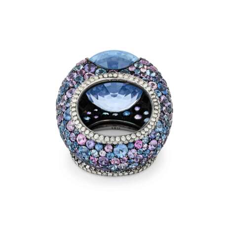 JAR SAPPHIRE, COLOURED SAPPHIRE AND DIAMOND RING - photo 6