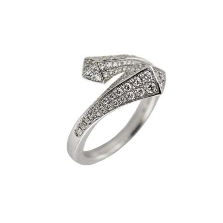 Bague en or avec diamants de Giorgio Visconti. Diamanten 21th century - Foto 2