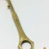 Lorgnette with leather case Gold metal Early 20th century - photo 3
