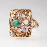''Vintage Smaragd-Diamant-Ring'' - фото 1