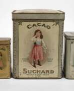 Overview. Vier Werbedosen Suchard