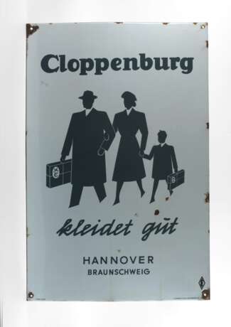 Emailleschild Cloppenburg - photo 1