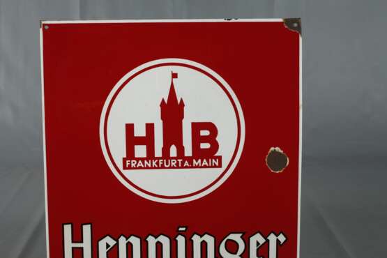 Emailleschild Henninger - Foto 2
