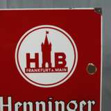 Emailleschild Henninger - Foto 2