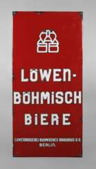 Emailleschild Löwenbrauerei